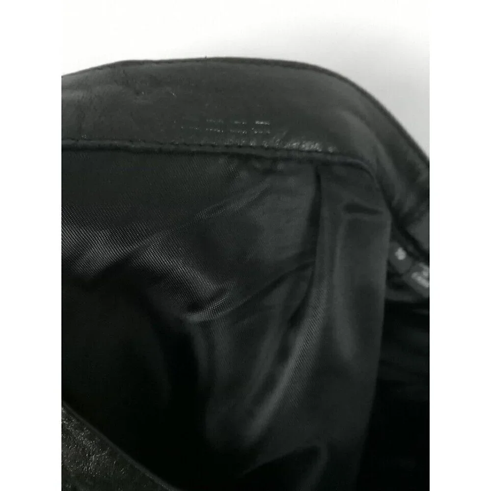 Garson Pants Women's Leather Size 10 Black Riding Motorcycle Biker - Picture 11 of 16